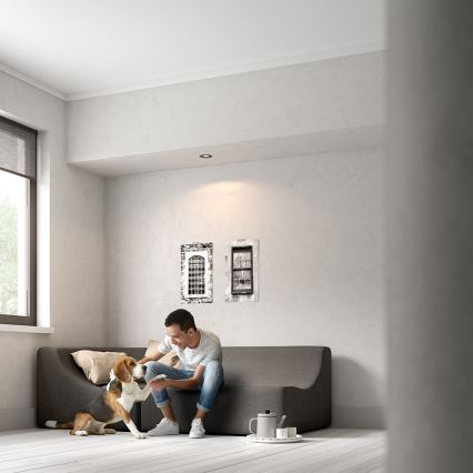 Philips - Downlight empotrable LED RGBW regulable DONEGAL 1xGU10/4,8W/230V + mando a distancia