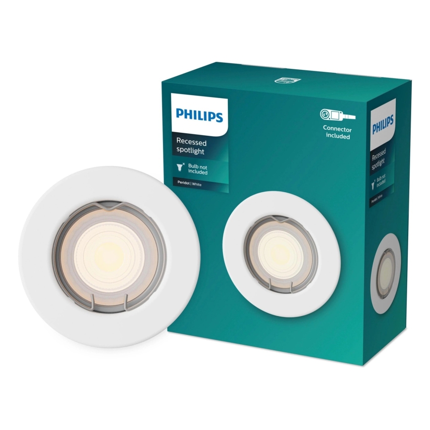Philips - Luminaria empotrable LED RGBW regulable PERIDOT 1xGU10/6,5W/230V 2700-6500K blanca