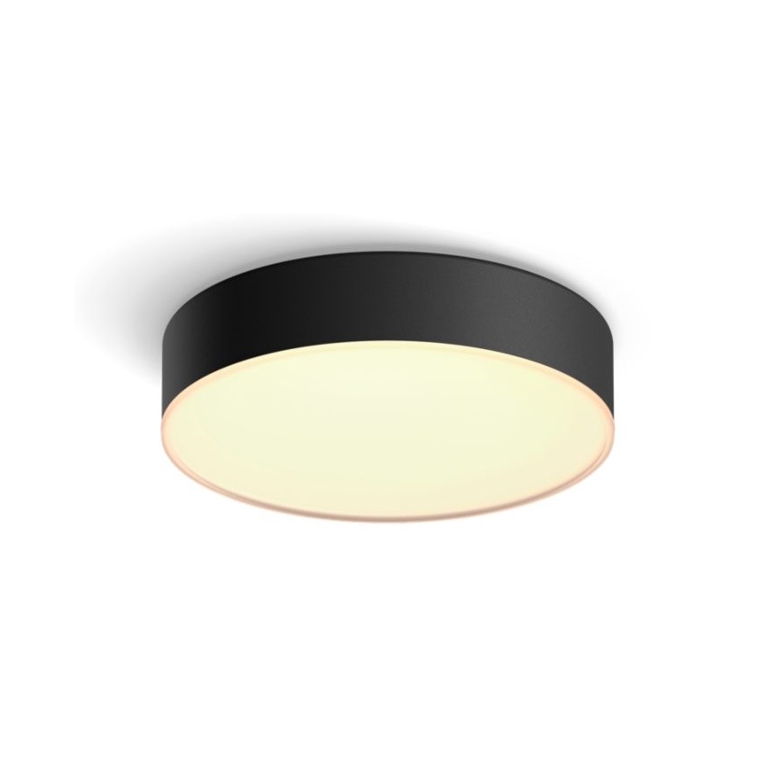 Philips - Lámpara de techo Hue LED regulable LED/9,6W/230V 2200-6500K diámetro 261 mm negra + mando a distancia