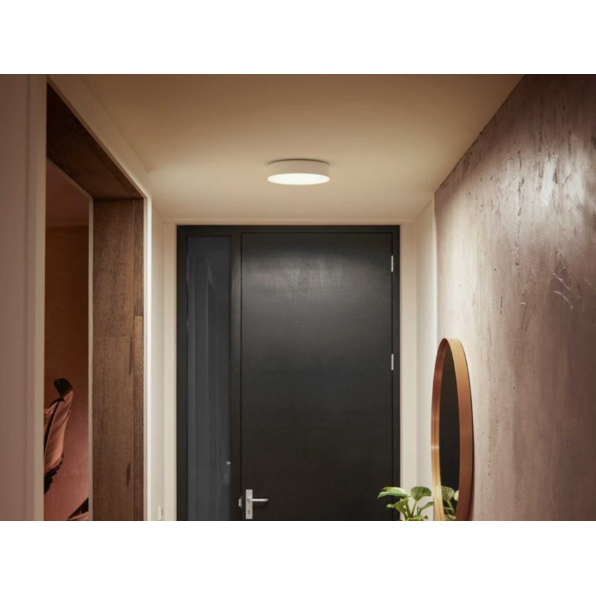 Philips - Plafón LED regulable Hue LED/9,6W/230V 2200–6500K Ø 261 mm blanco + mando a distancia