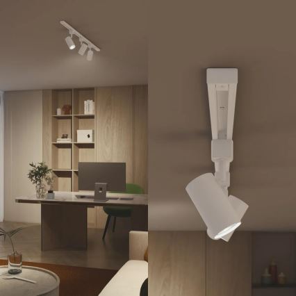 Philips - Foco LED regulable para sistema de riel EASYLINK 3xGU10/7W/230V 2200-2700K 1m blanco