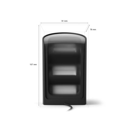 Philips - Proyector LED RGBW regulable Hue PLAY LED/20W/230V 2000–6500K negro