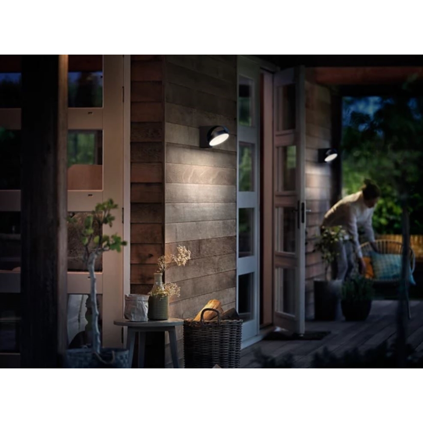 Philips - Lámpara de pared LED para exterior LED/7W/230V 2700K IP44
