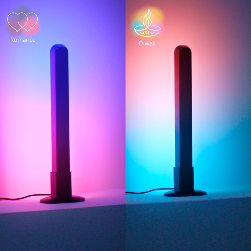 Philips - Juego de 2 luminarias LED RGBIC regulables SMART GRADIENT LED/8W/230V 2700-6500K Wi-Fi