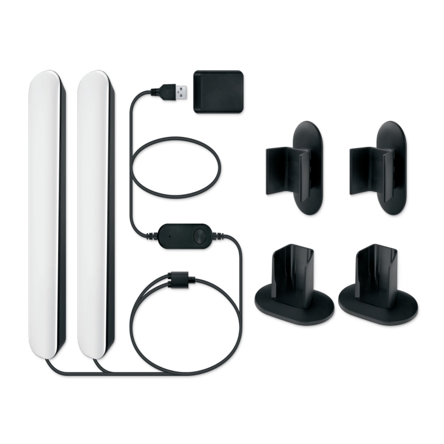 Philips - Juego de 2 luminarias LED RGBIC regulables SMART GRADIENT LED/8W/230V 2700-6500K Wi-Fi