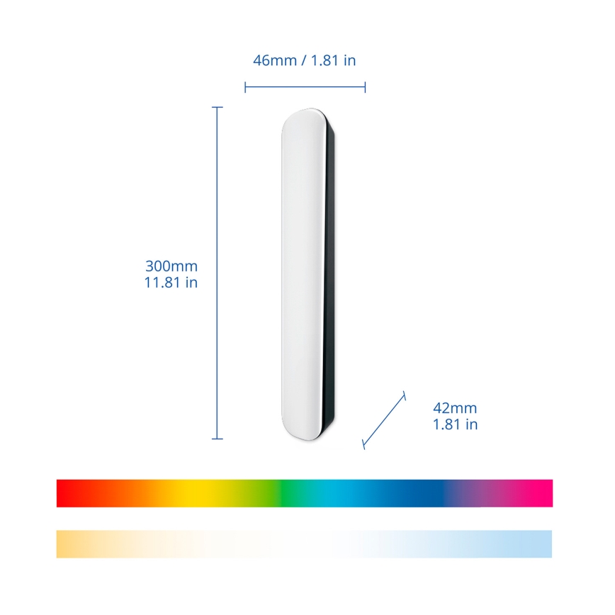 Philips - Juego de 2 luminarias LED RGBIC regulables SMART GRADIENT LED/8W/230V 2700-6500K Wi-Fi