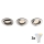 Philips - Pack de 3 focos empotrables LED RGBW regulables 1xGU10/4,8W/230V cromo brillante + mando a distancia