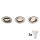Philips - Pack de 3 luminarias empotrables LED RGBW regulables 1xGU10/4,8W/230V cromo mate + mando a distancia