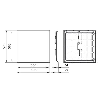 Philips - Panel LED empotrado LED/34W/230V 4000K UGR<22 IP40