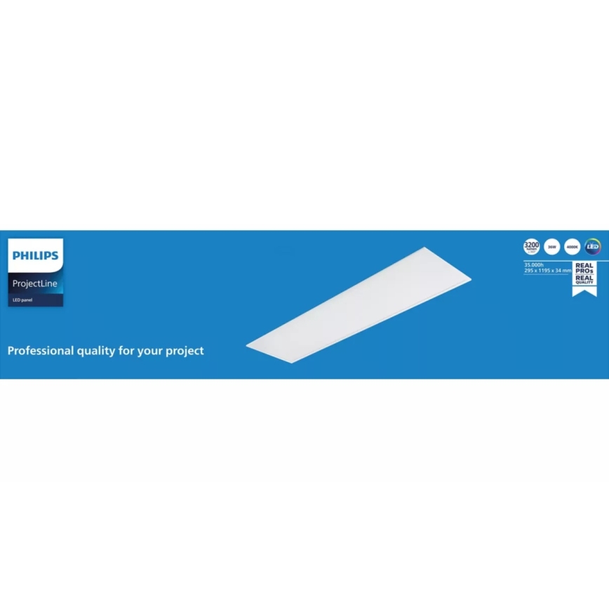 Philips - Panel LED empotrable para falso techo PROJECTLINE LED/36W/230V UGR19 4000K 119x29,5 cm