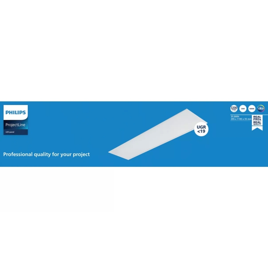 Philips - Panel LED empotrado PROJECTLINE LED/36W/230V 4000K 119x29,5 cm