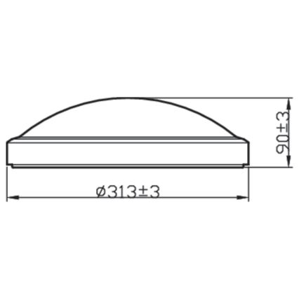 Philips - Plafón de baño LED LED/17W/230V IP44