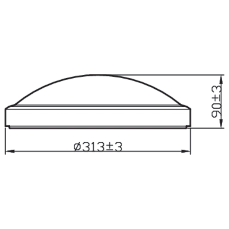 Philips - Plafón de baño LED LED/17W/230V IP44