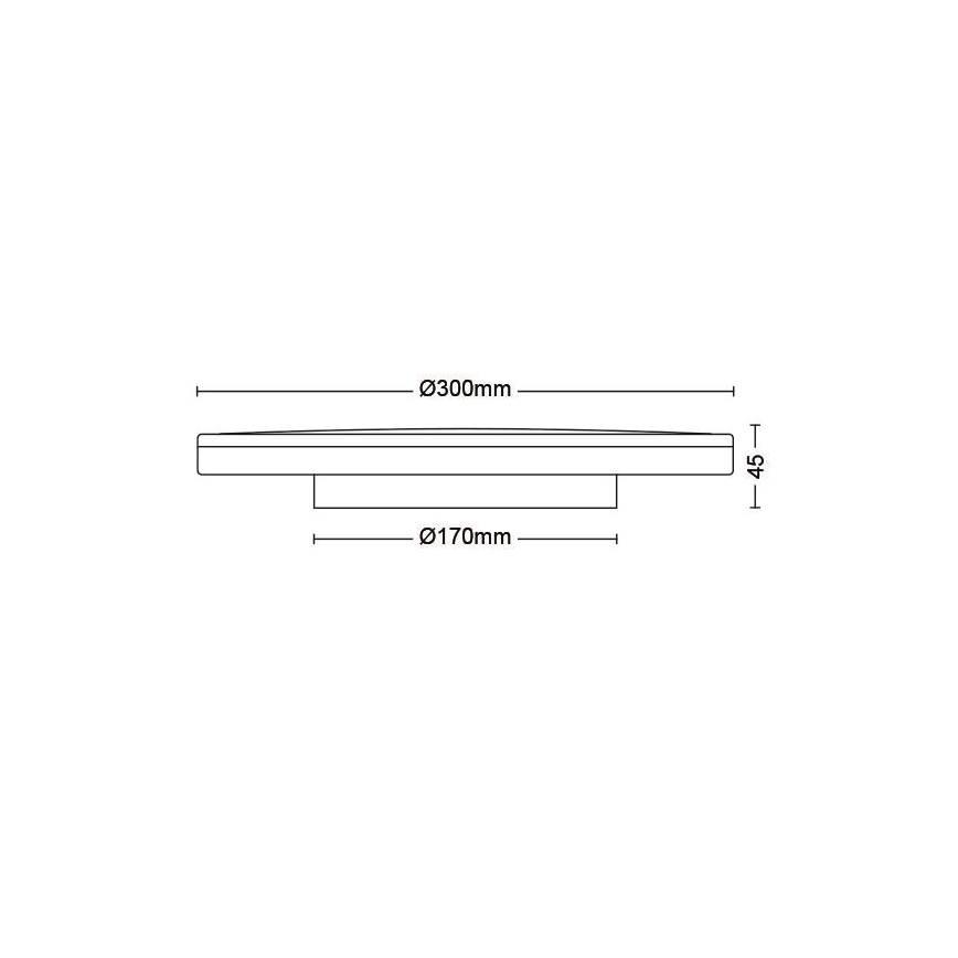 Philips - Plafón LED regulable SCENE SWITCH LED/18W/230V diá. 30 cm 4000K negro