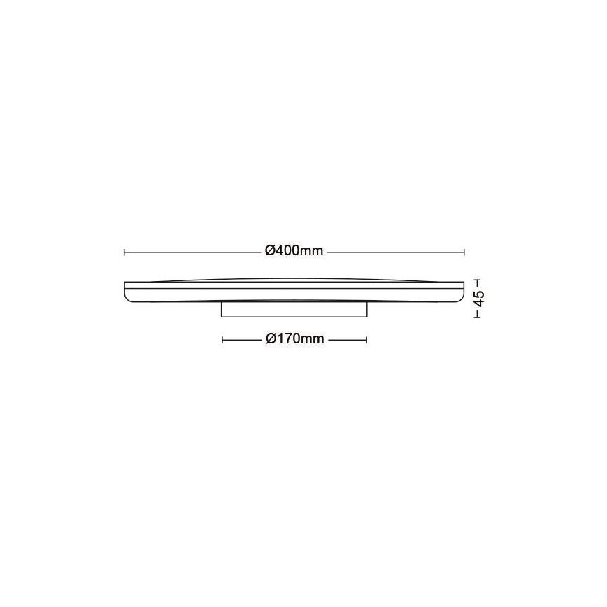 Philips - Plafón LED regulable SCENE SWITCH LED/22W/230V diá. 40 cm 2700K blanco