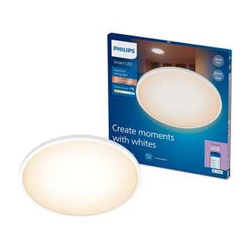 Philips - Plafón LED regulable SUPERSLIM LED/32W/230V 2700-6500K Wi-Fi