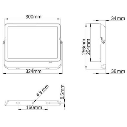 Philips - Proyector LED para exteriores PROJECTLINE LED/100W/230V IP65 4000K