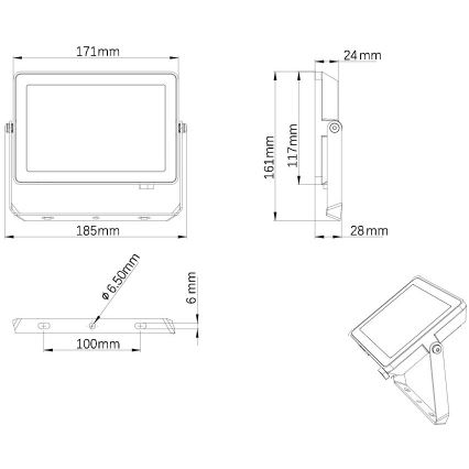 Philips - Proyector LED para exteriores PROJECTLINE LED/30W/230V IP65 4000K