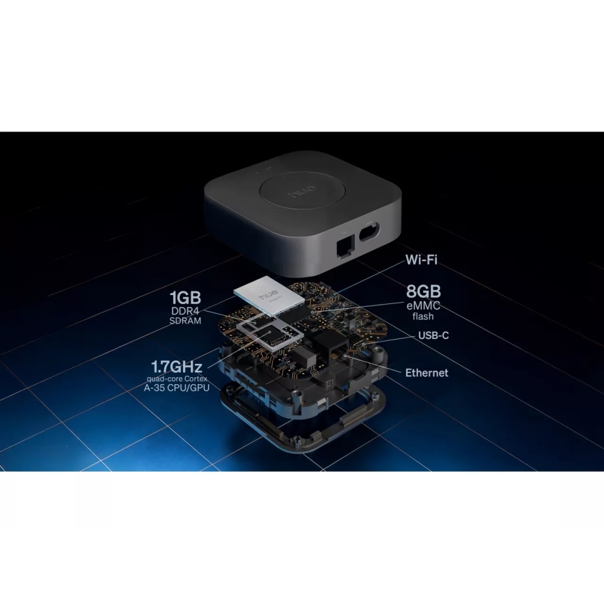Philips - Puente Hue Bridge Pro, negro