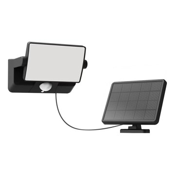 Philips - Reflector LED solar de pared con sensor FYNS LED/8,2W/3,7V 2600 mAh 3000K IP44 negro