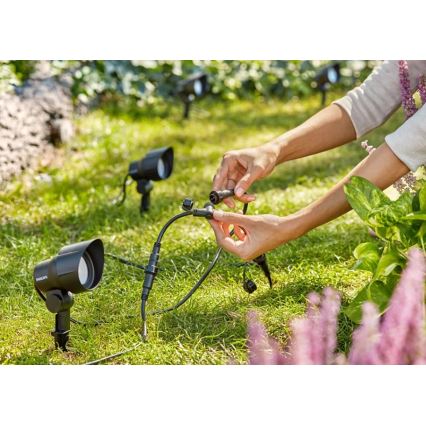 Philips - SET 3x Foco LED de exterior LED/6W/230V 2700K IP44