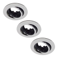 Philips - SET 3x Iluminación empotrable de techo 1xGU10/5,5W/230V