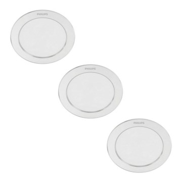 Philips - SET 3x Lámpara empotrable LED 1xLED/3,5W/230V 2700K