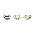 Philips - SET 3x Lámpara empotrable LED regulable Hue MILLISKIN 1xGU10/4,2W/230 2200-6500K