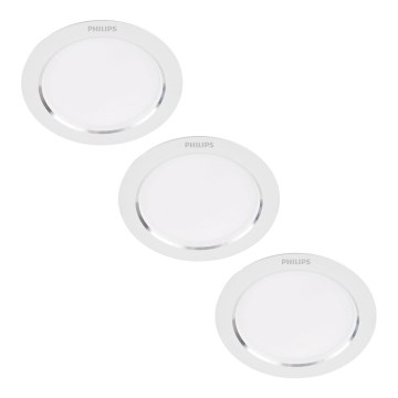 Philips - SET 3x Lámpara empotrada LED LED/3,5W/230V 3000K