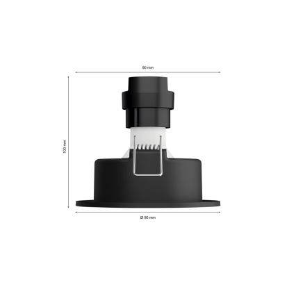 Philips - SET 3xLED RGBW Lámpara empotrable regulable Hue CENTURA 1xGU10/4,2W/230V 2000-6500K
