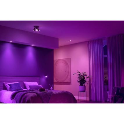 Philips - SET 3xLED RGBW Lámpara empotrable regulable Hue CENTURA 1xGU10/4,2W/230V 2000-6500K