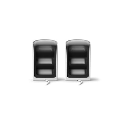 Philips - Pack de 2 focos de proyección Hue PLAY Wall Washer LED RGBW regulables, 20W/230V, 2000–6500K, blanco