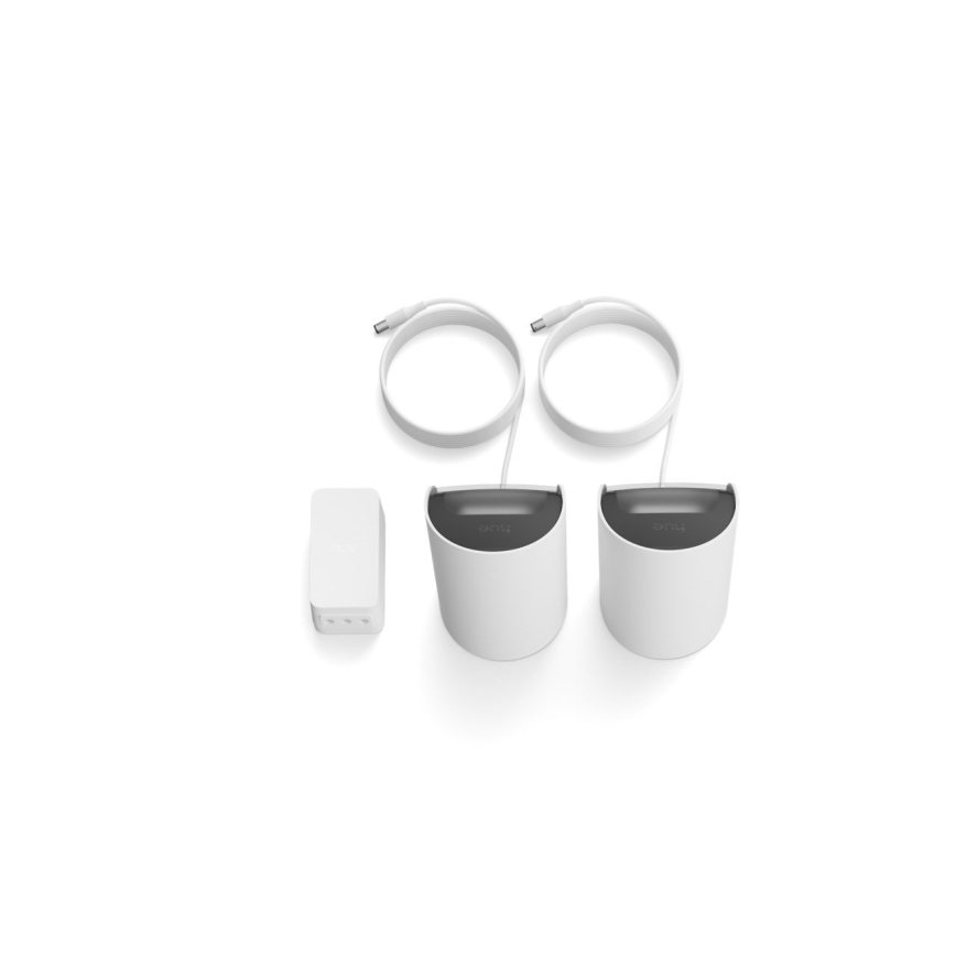 Philips - Pack de 2 focos de proyección Hue PLAY Wall Washer LED RGBW regulables, 20W/230V, 2000–6500K, blanco