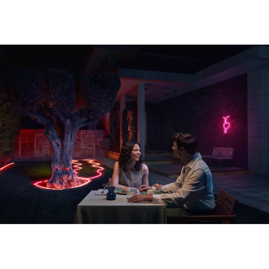Philips - Tira LED RGBW regulable para exteriores Hue NEON 5m LED/30W/230V 2200-6500K IP67