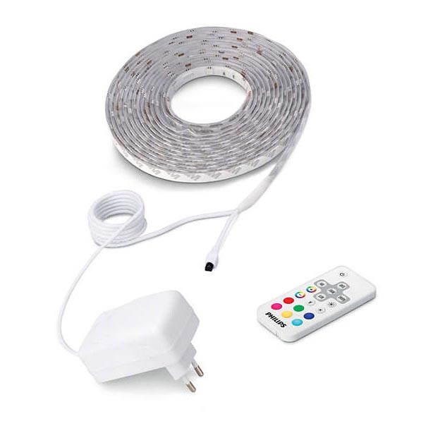 Philips - Tira LED regulable 5m RGB LED/17W