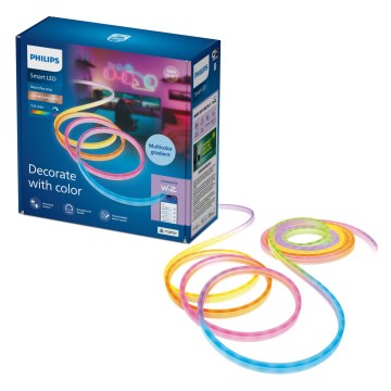 Philips - Tira LED RGBIC regulable SMART NEON FLEX 10 m, 45 W, 230 V, 2700–6500 K, Wi-Fi