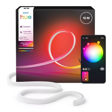Philips - Tira LED RGBW exterior regulable Hue NEON 10m LED/30W/230V 2200-6500K IP67