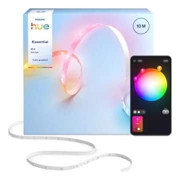 Philips - Tira LED RGBW regulable Hue ESSENTIAL White And Color Ambiance 10m LED/27,2W/230V 2200-6500K