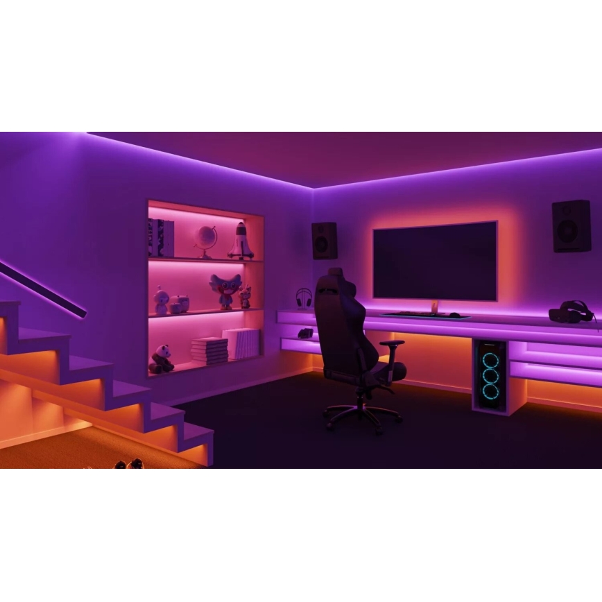 Philips - Tira LED RGBW regulable Hue WHITE AND COLOR AMBIANCE 10 m LED/20W/230V 2000-6500K