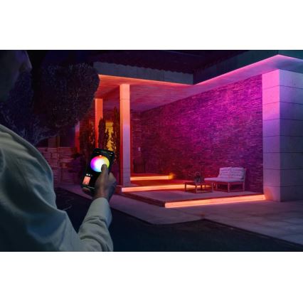 Philips - Tira LED exterior RGBW regulable Hue FLUX 5m LED/30W/230V 2200-6500K IP67