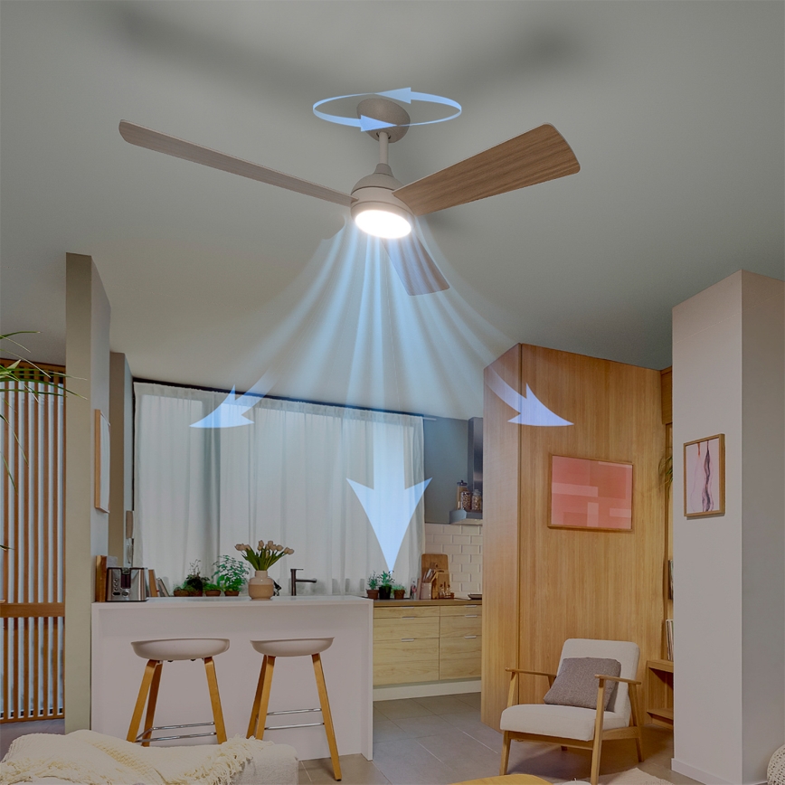 Philips - Ventilador de techo LED regulable CIVX LED/24W/230V + mando a distancia