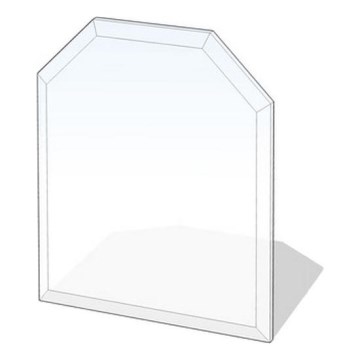 Placa de vidrio para chimenea 1200x1000x8 mm