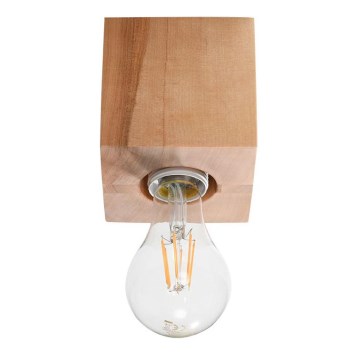 Plafón ABEL 1xE27/15W/230V madera