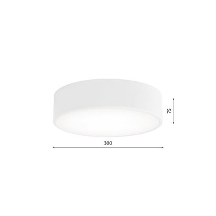 Plafón CLEO 2xE27/24W/230V diá. 30 cm blanco