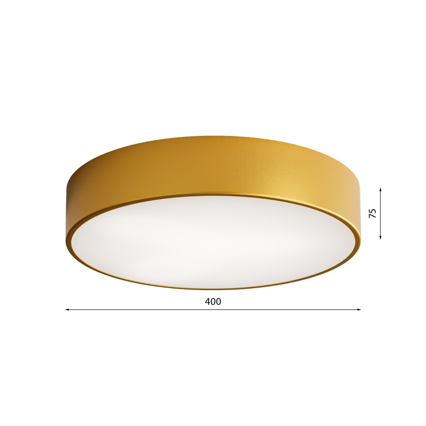 Plafón CLEO 3xE27/24W/230V diá. 40 cm dorado