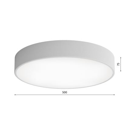 Plafón CLEO 4xE27/24W/230V diá. 50 cm gris