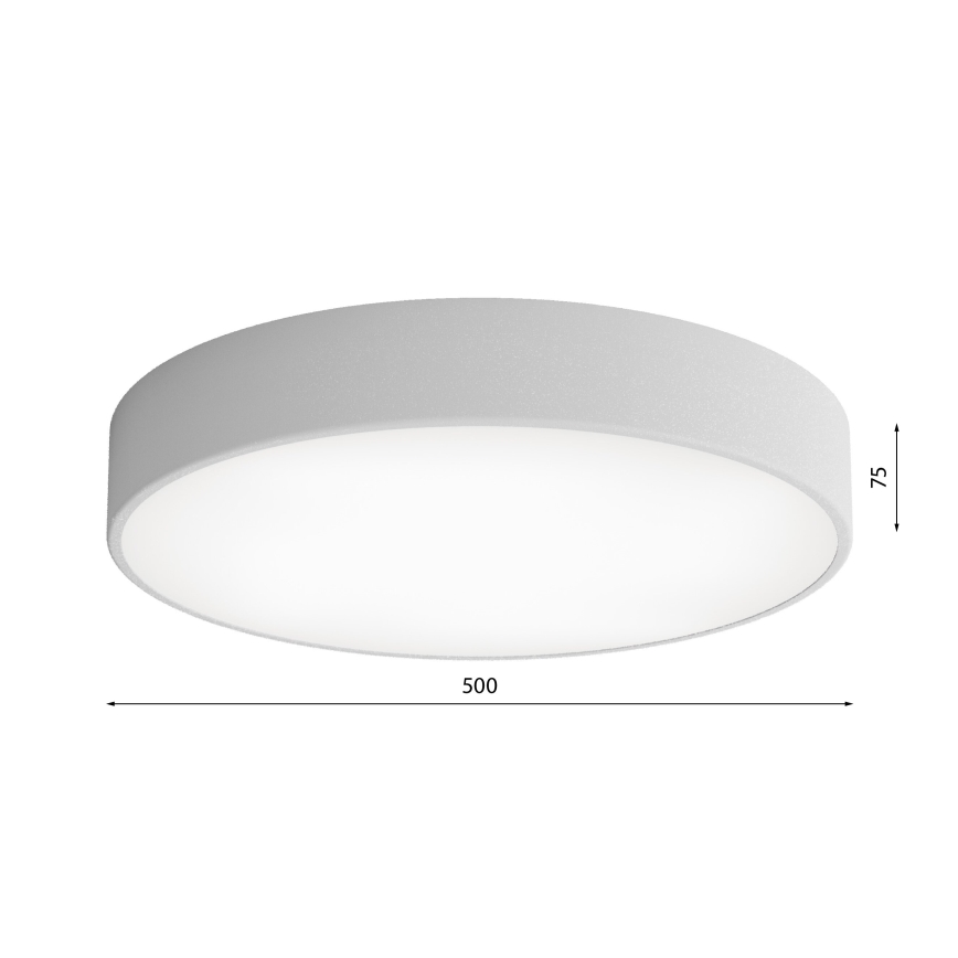 Plafón CLEO 4xE27/24W/230V diá. 50 cm gris