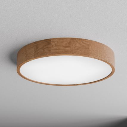 Plafón CLEO 5xE27/24W/230V diá. 57,5 cm roble