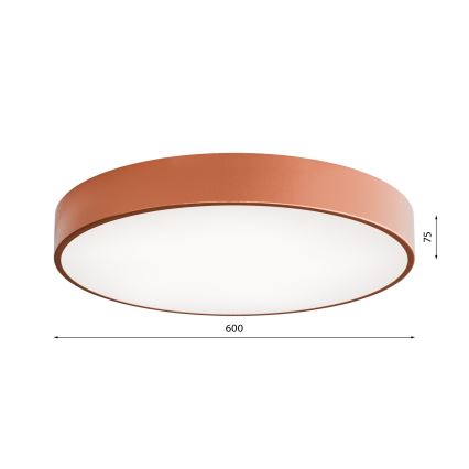 Plafón CLEO 5xE27/24W/230V diá. 60 cm cobre