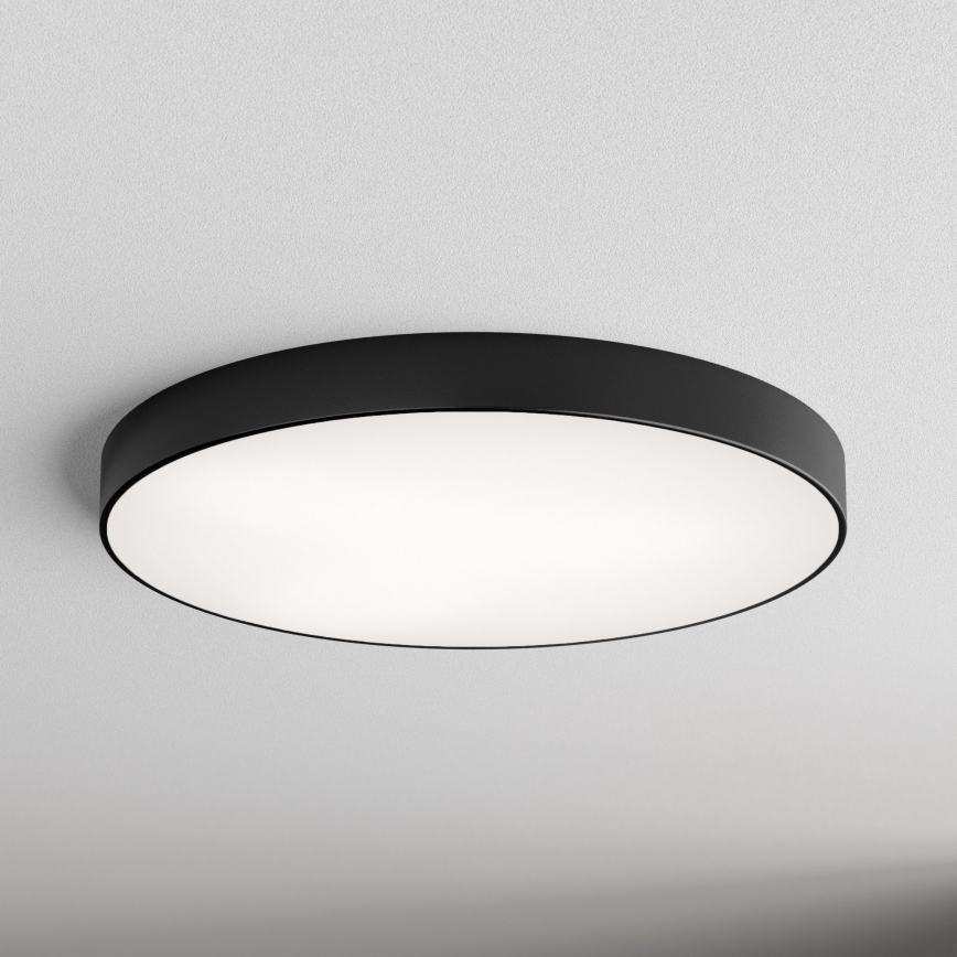 Plafón CLEO 6xE27/24W/230V diá. 80 cm negro